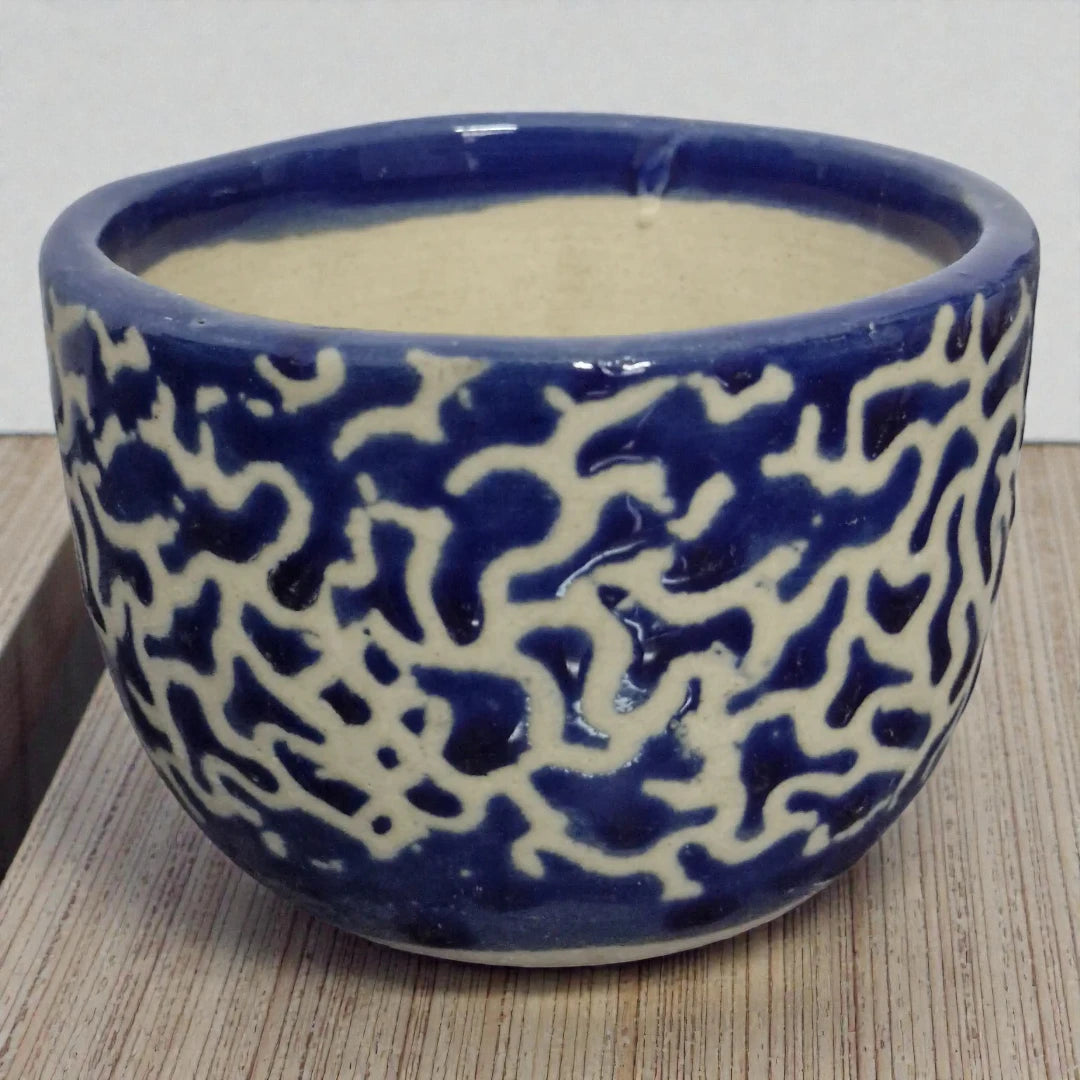 Blue And White Ceramic Pot