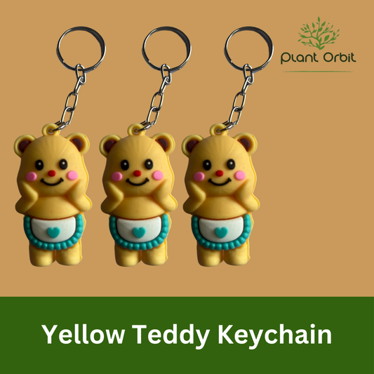 Yellow teddy keychains