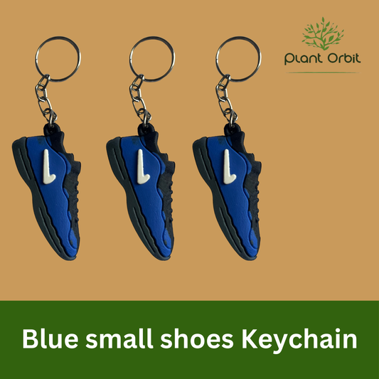 Blue small shoes keychain