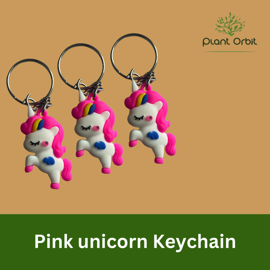 Pink Unicorn Keychain ( Pack of one )