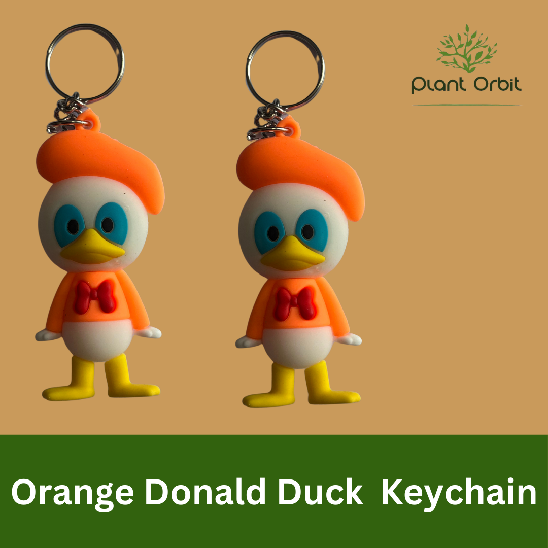 Orange Donald Duck Keychain