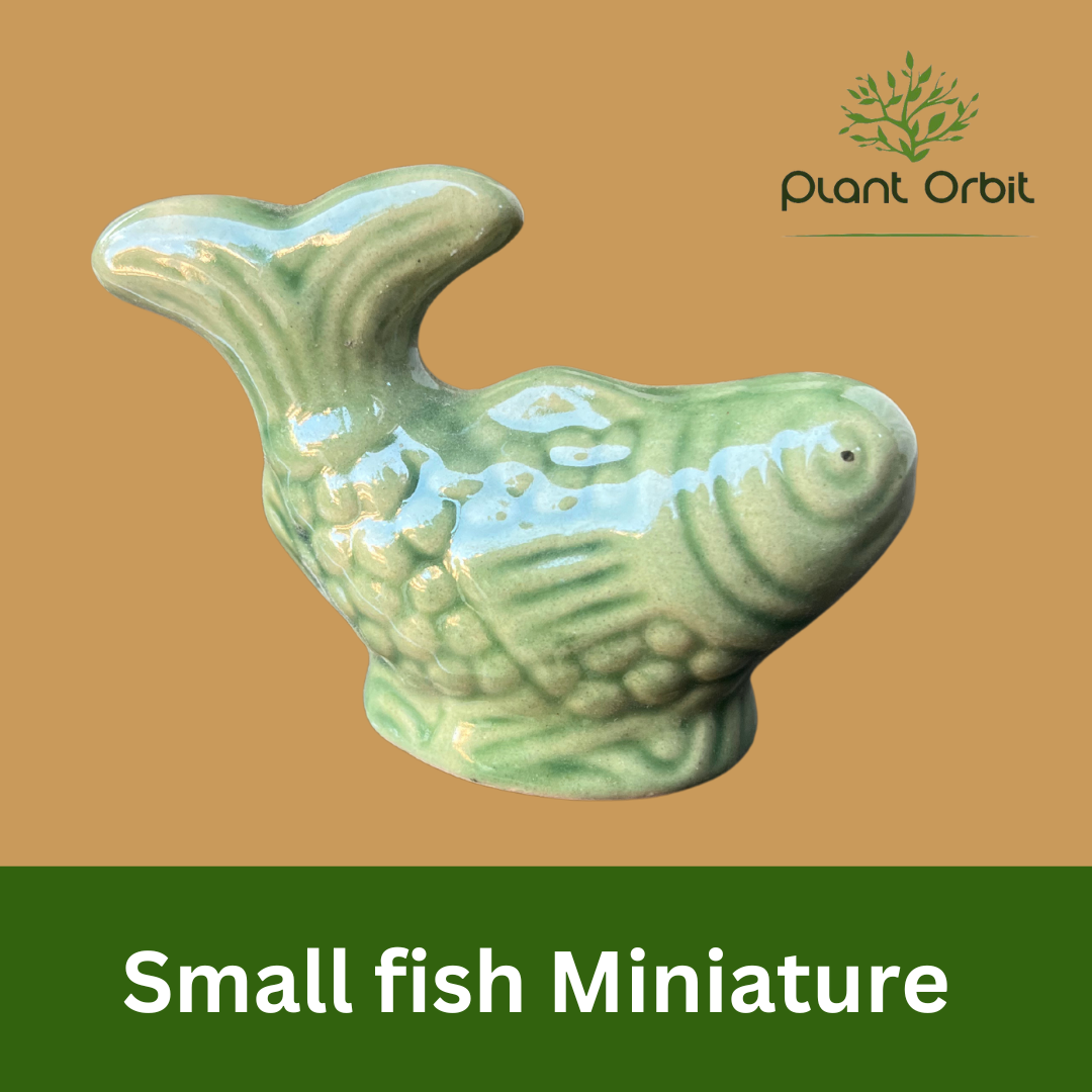 Small green fish miniature