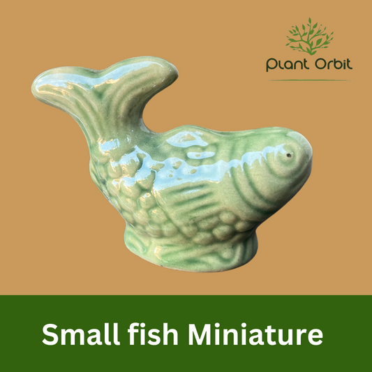 Small green fish miniature