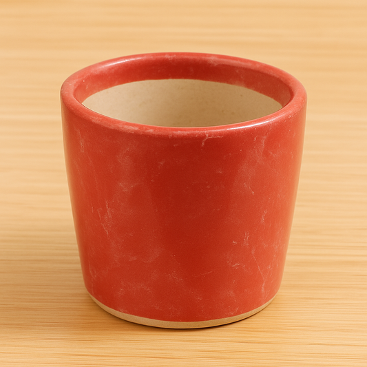 Red Hexa Ceramic Planter