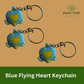 Flying Heart Keychain