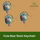 Cute Bear Resin Keychain