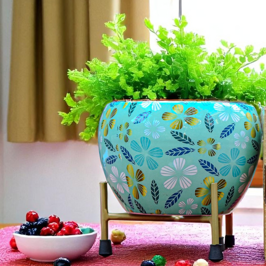 Light Blue Apple Meena Pot 1006 AQ