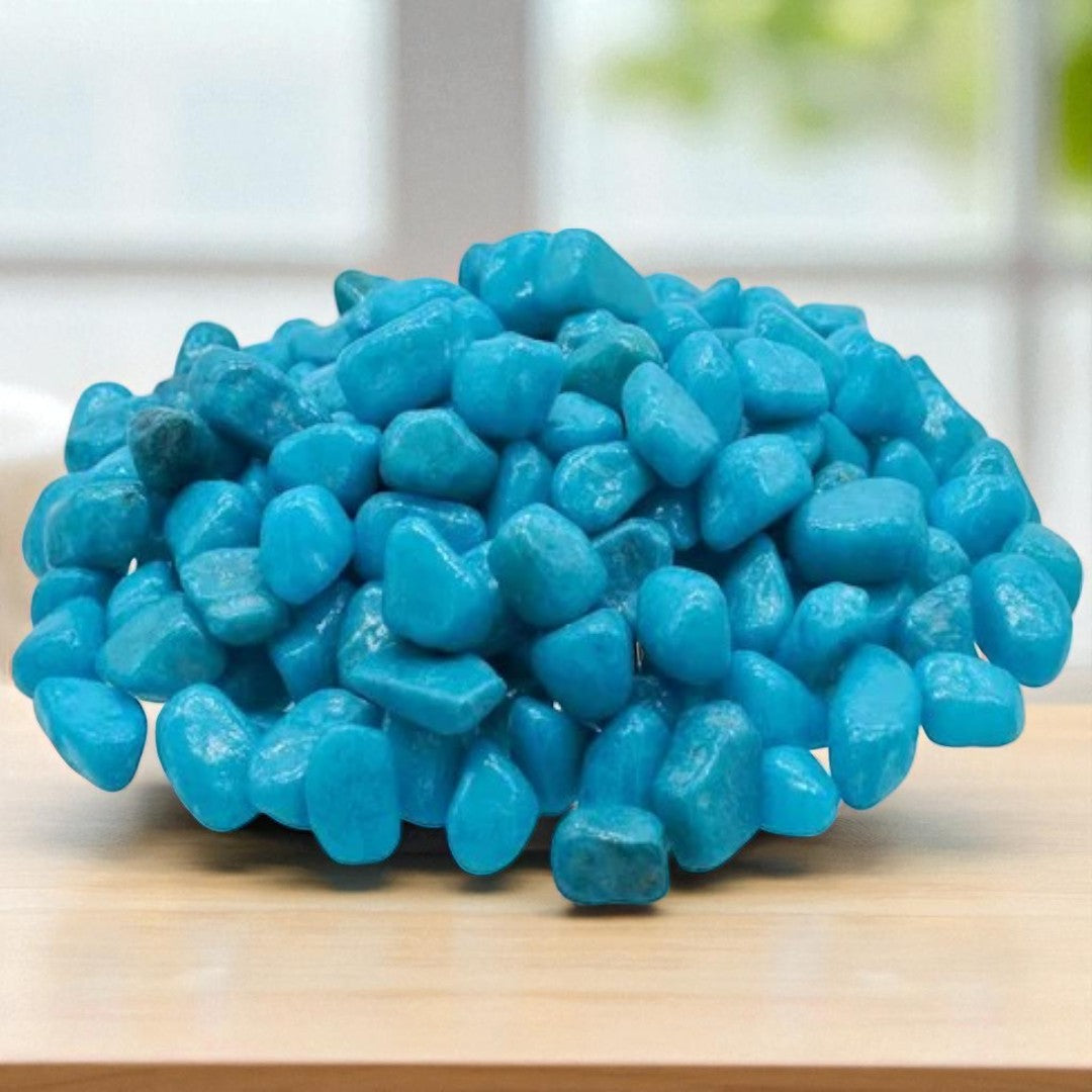 Light Blue Decorative Pebble Stones (100 g)