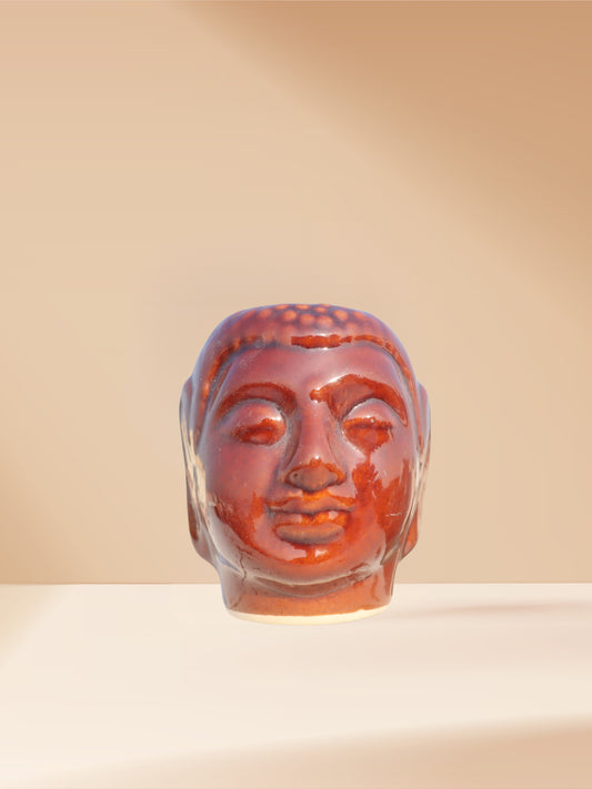 Brown Buddha Ceramic Planter