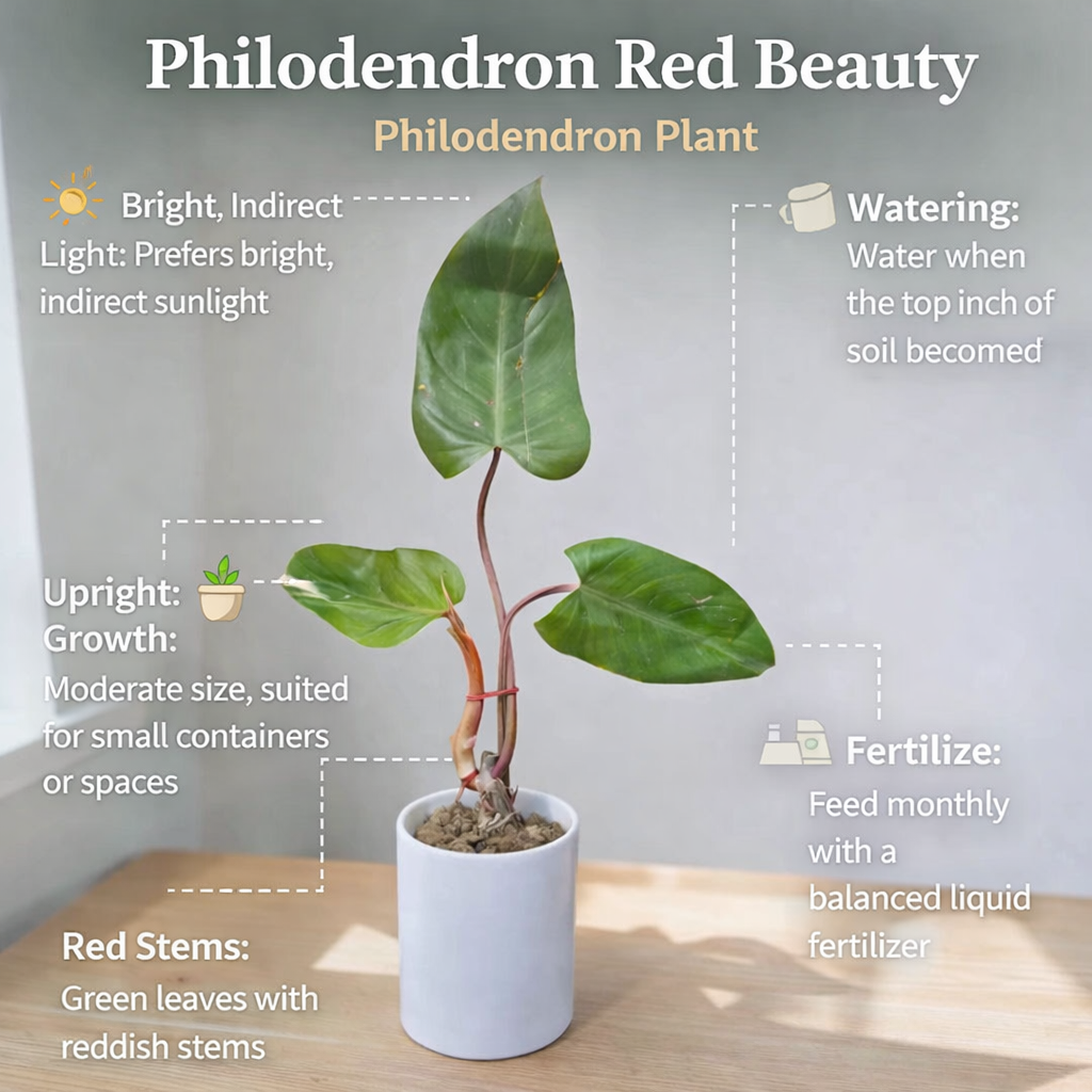 Philodendron Red Beauty Plant