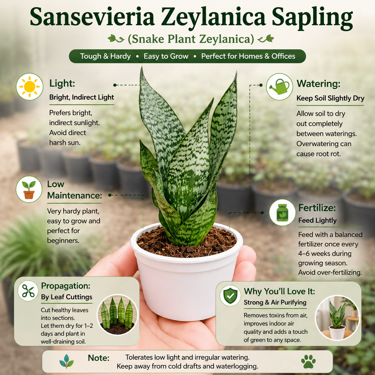 Sansevieria Zeylanica Saplings