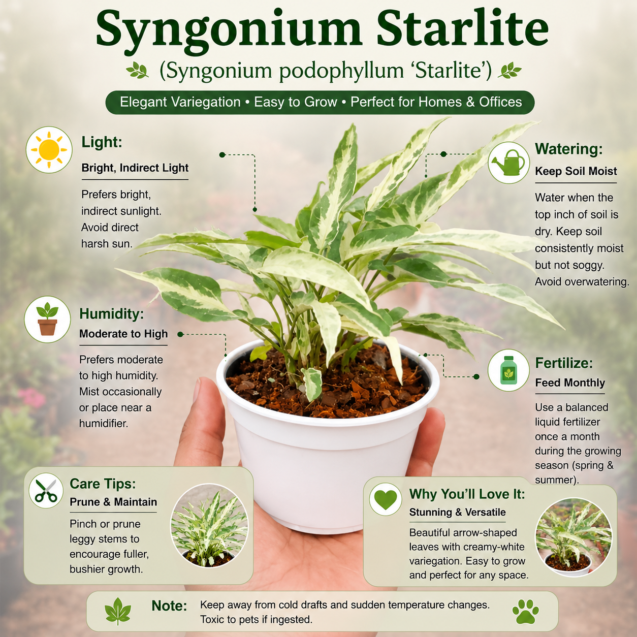 Syngonium Starlite