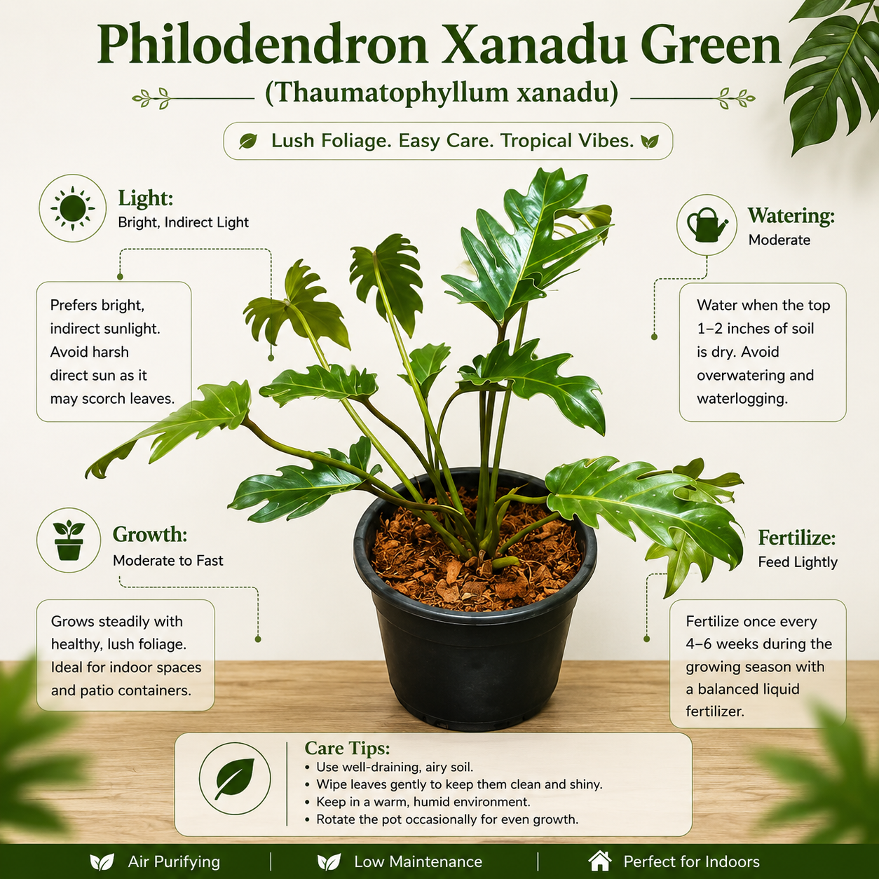 Philodendron Xanadu Green
