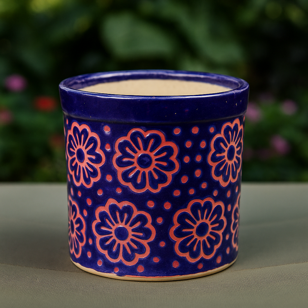 Purple Designer Ceramic Pot