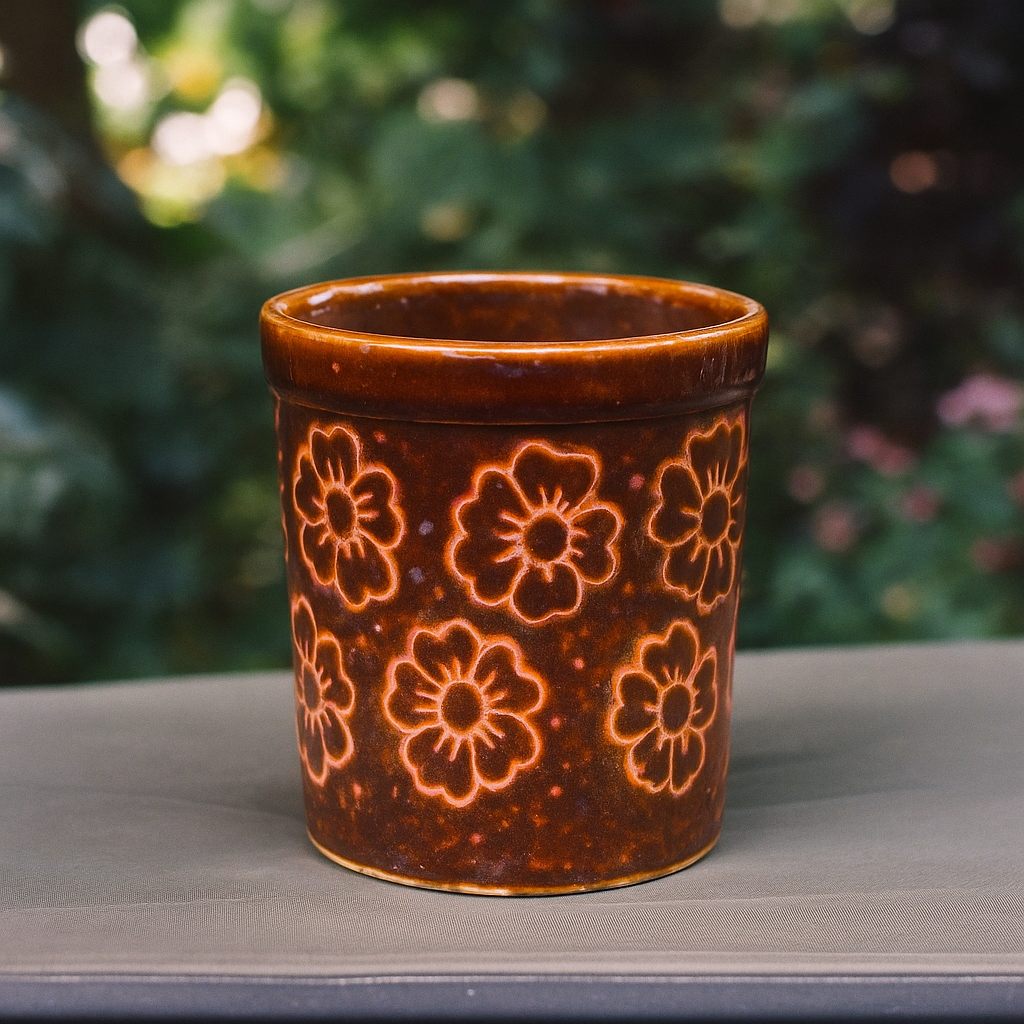Brown Designer Ceramic Pot