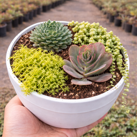 Combo D40 / Variegated Easy-Care Succulent Pack