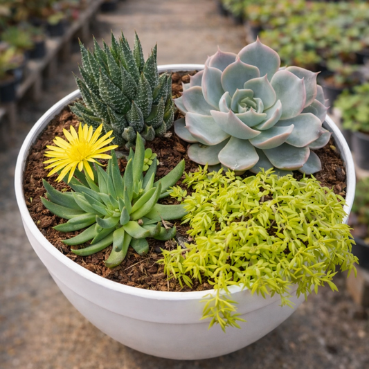 Combo D6 / Easy-Care Mixed Succulent Combo