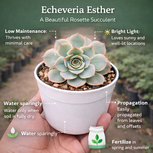 Echeveria Esther (Bare Rooted)
