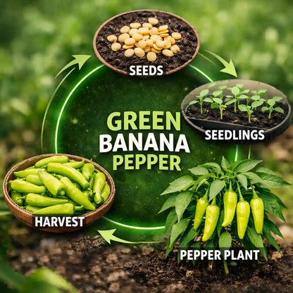 Green banana papper seeds