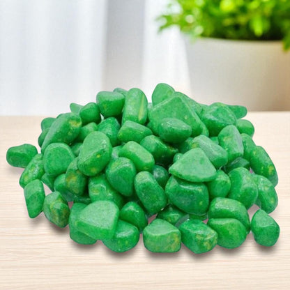 Light Green Decorative Pebble Stones (100 g)