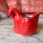 Red duck ceramic pot