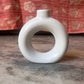 Round white  pot