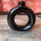 Black round planter