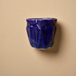 Blue flower cup pot