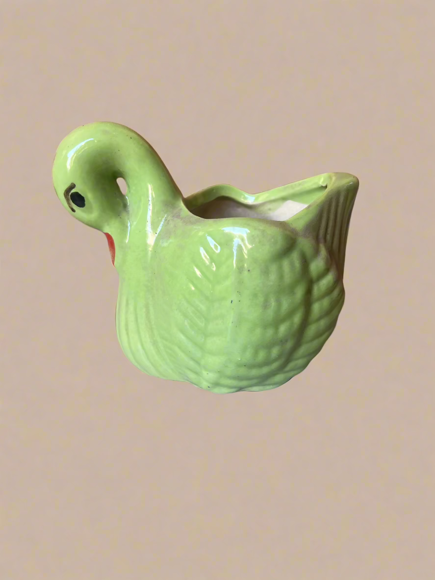 Duck green Ceramic planter