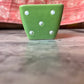 Green dot cup pot