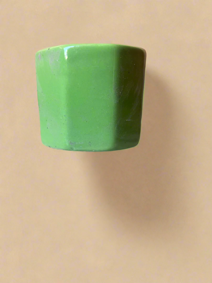 Square green cup