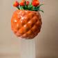 Round orange Diamond pot