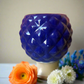 Round blue cup pot