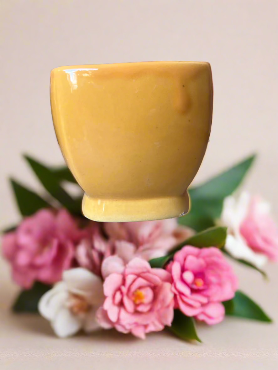 Yellow cup pot