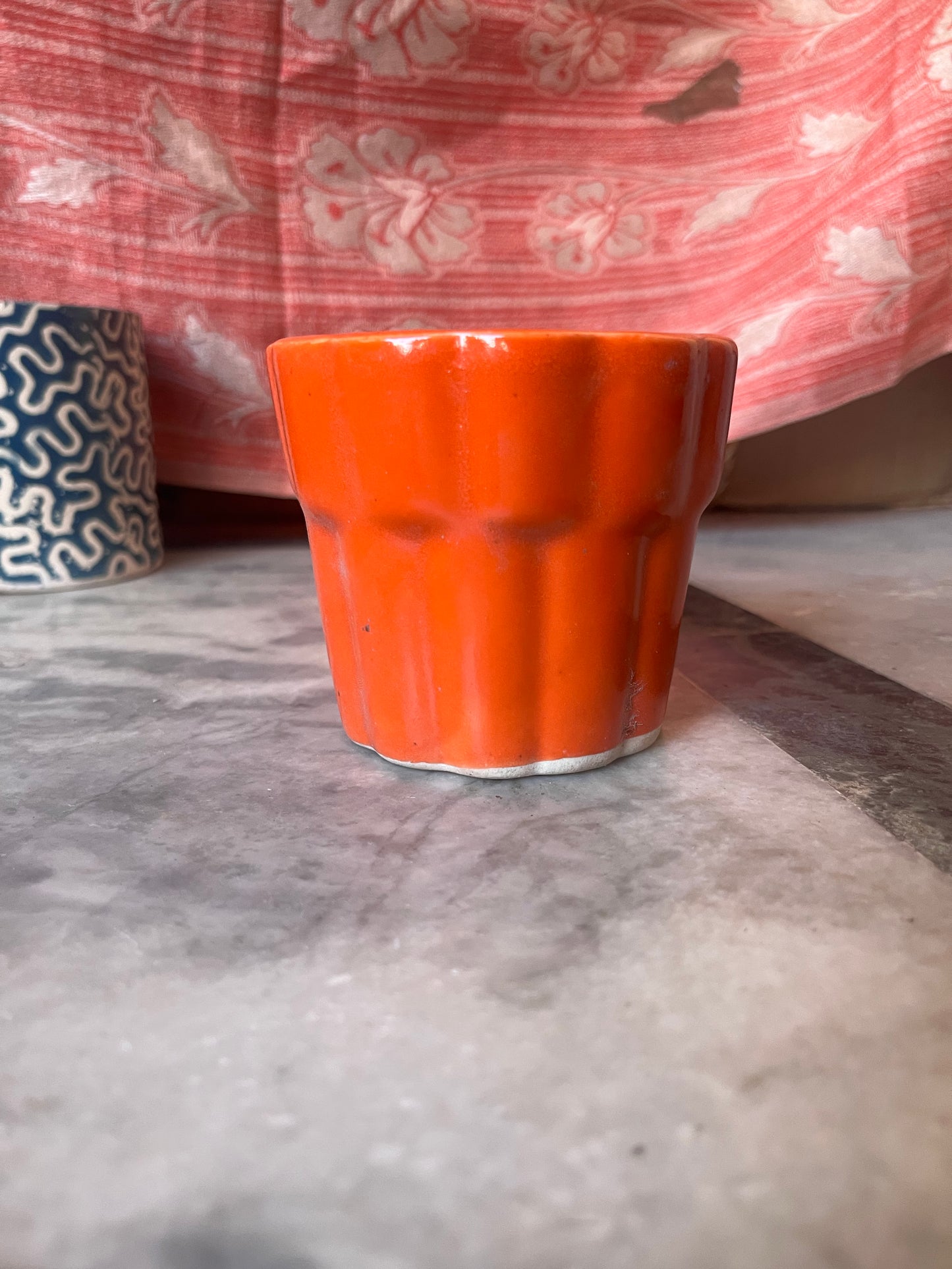 Orange cup pot