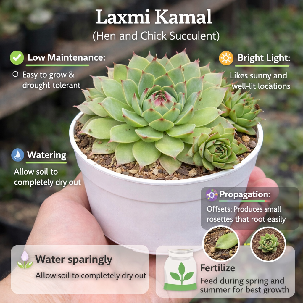 Succulent Elegance Gift Set Combo - Set of 6 Live Succulent Plants by Plant Orbit