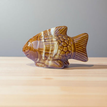 Brown fish Ceramic miniature