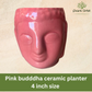 Pink buddha ceramic planter