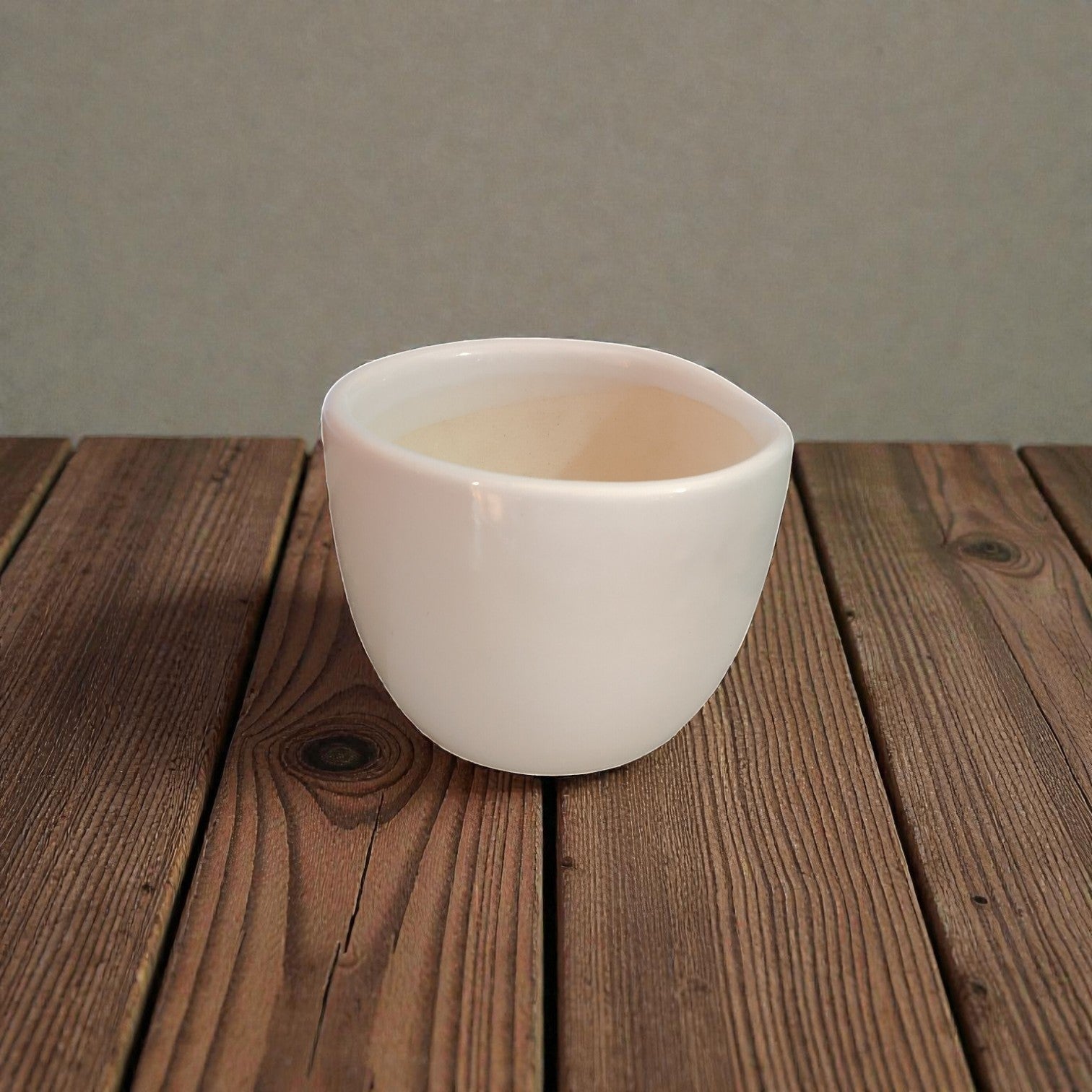 Nordic style white ceramic pot by Plant Orbit