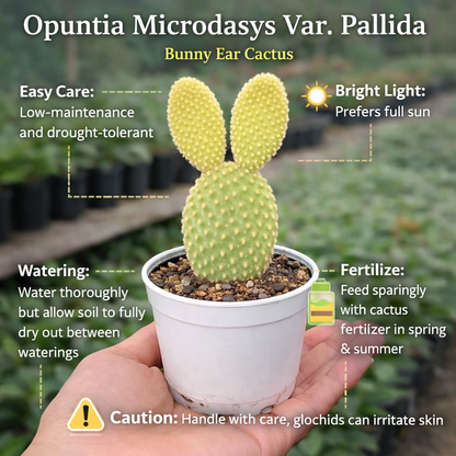 Opuntia Microdasys Var. Pallida Bunny Ear Cactus