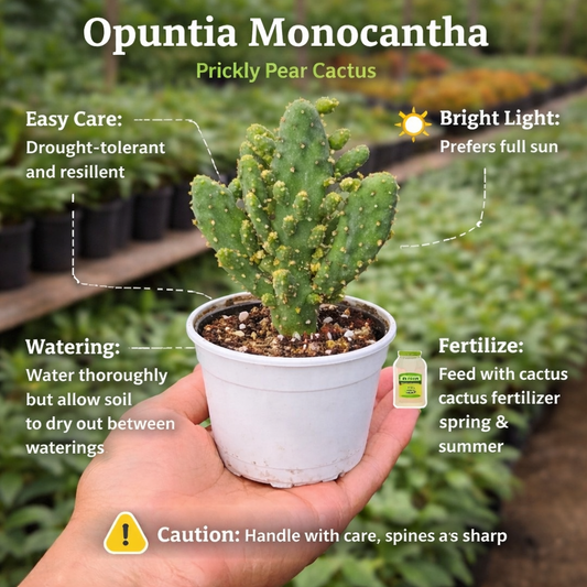Opuntia Monocantha (Bare Rooted)