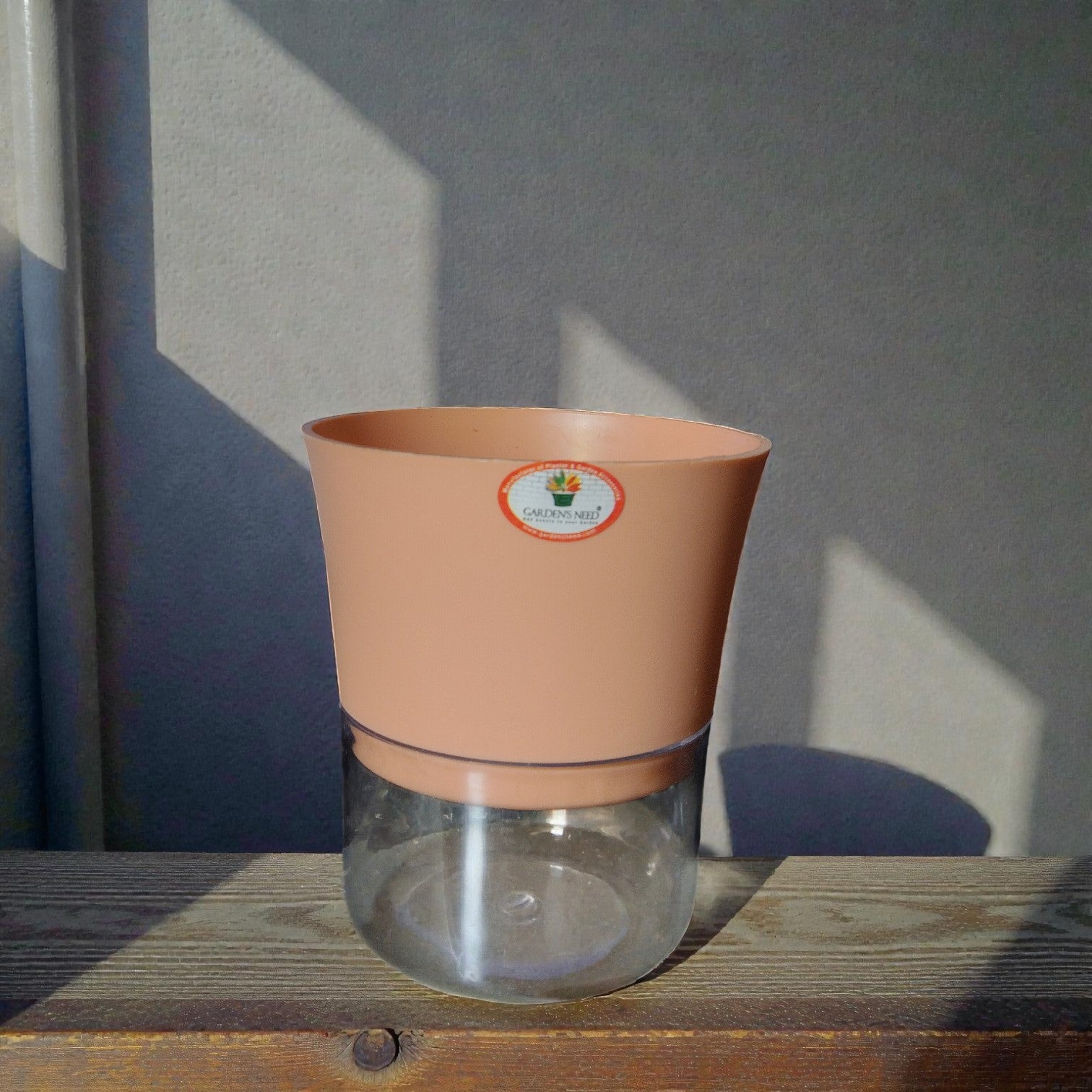 Peach Orange Self Watering Pot