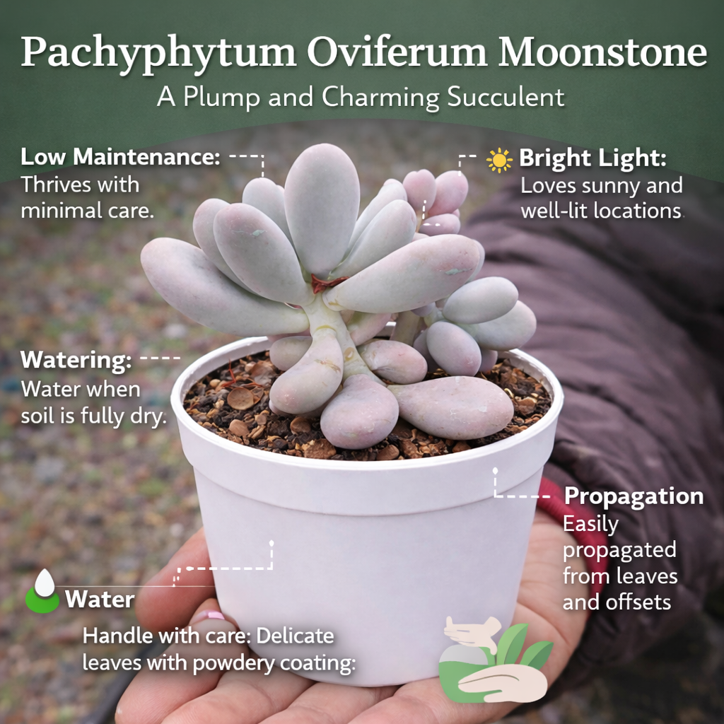 Pachyphytum Oviferum Moonstone (Bare Rooted)