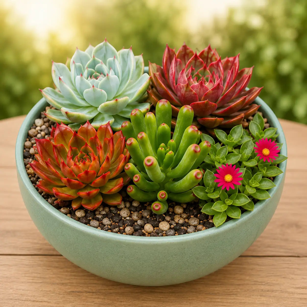Premium Colorful Succulent Bowl Combo (Pack of 5)