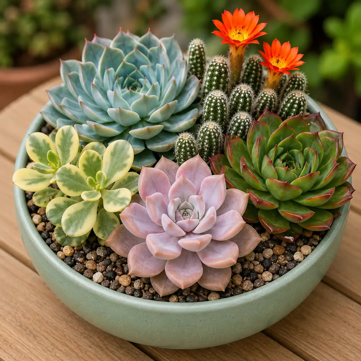 Premium Lucky Succulent Bowl Combo (Pack of 5)