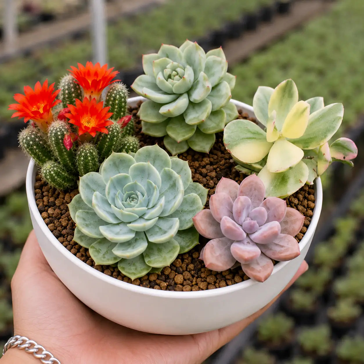 Premium Lucky Succulent Bowl Combo (Pack of 5)