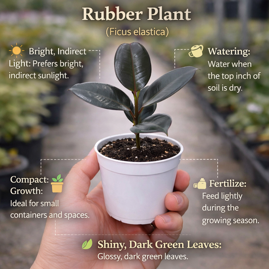 Rubber Plant Sapling