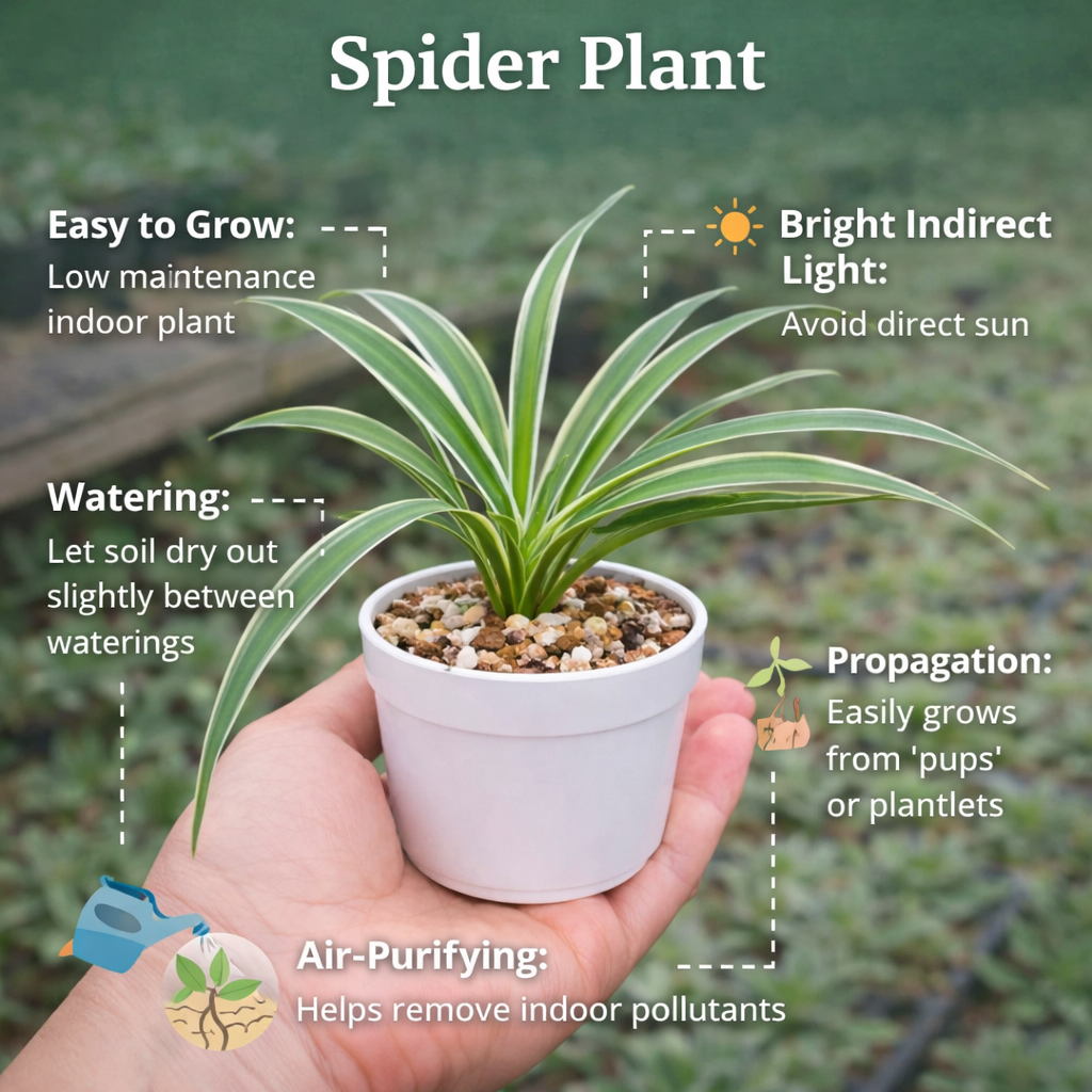 Air Purifying Plants Combo - Set of 6 Live Succulent Plants by Plant Orbit