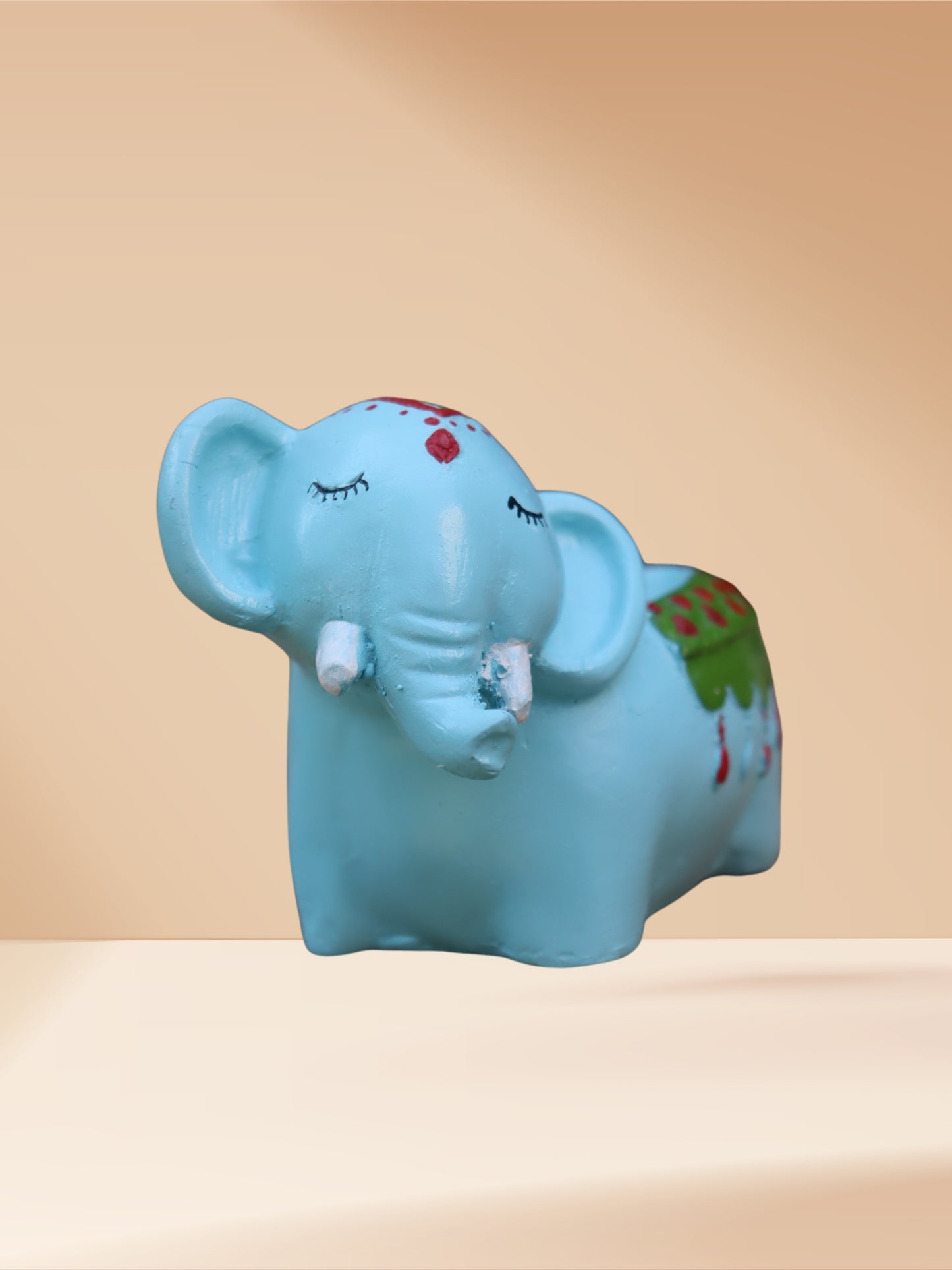 Sleeping Elephant Sky Blue Planter