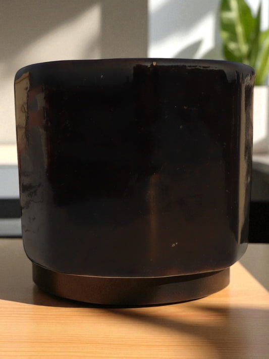 Square Black Cup Pot